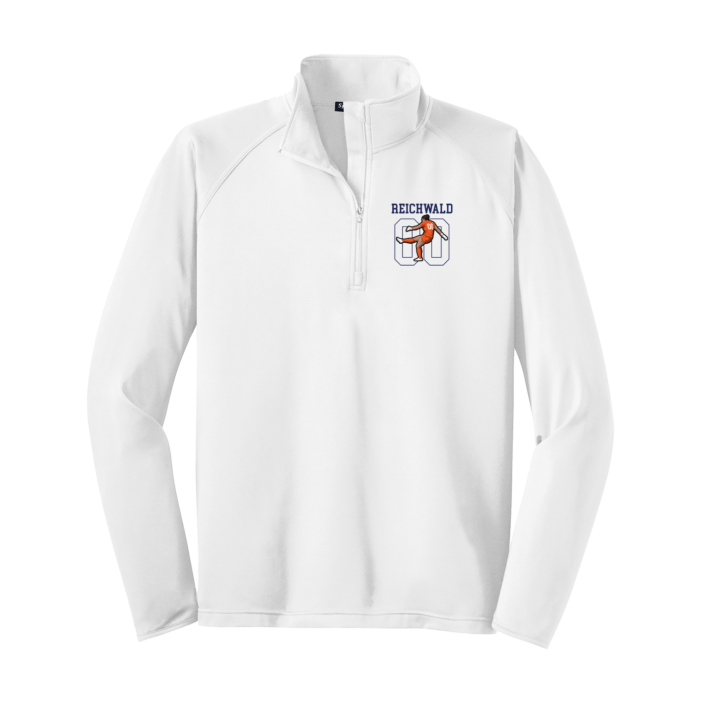 Q-Zip Pullover — Shirsey in White