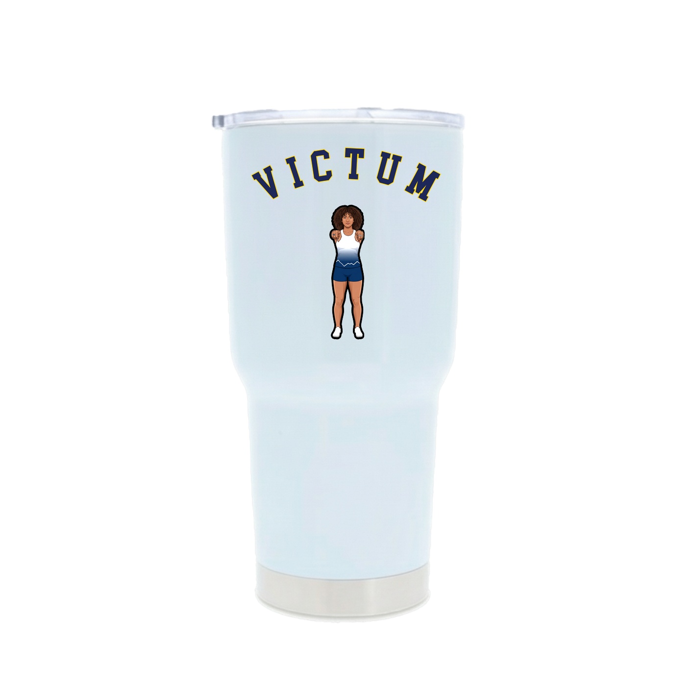 30oz Stainless Steel Tumbler — Shirsey Arch in White