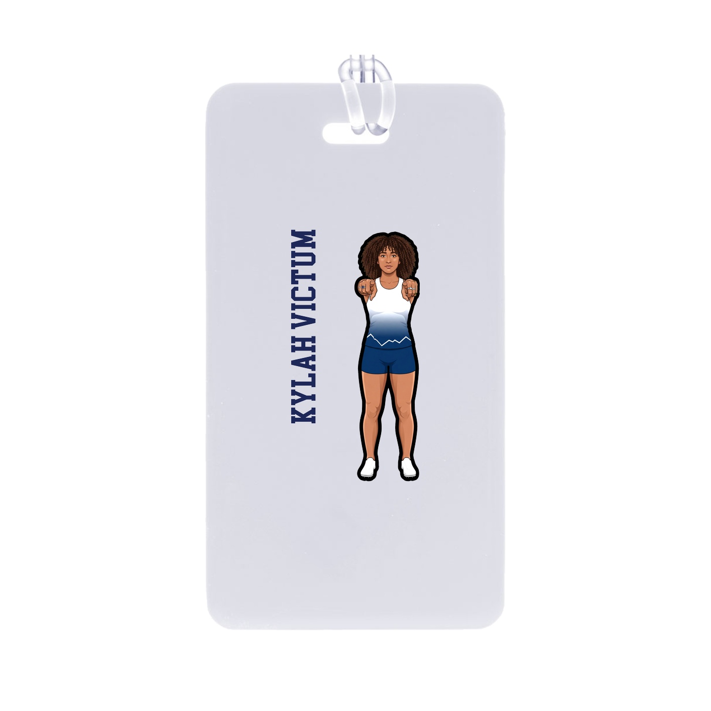 Bag Tag — Name Vertical in Classic