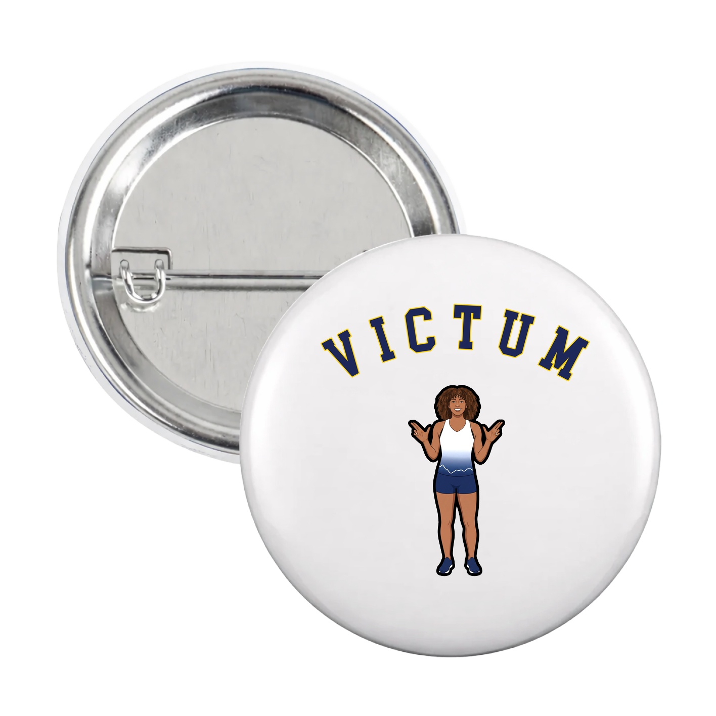 Game Day Button — Shirsey Arch in White