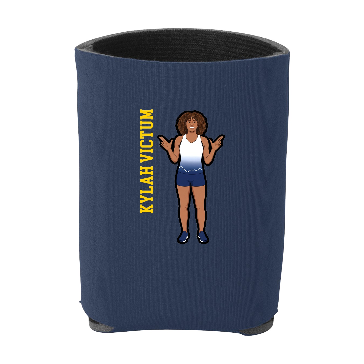 Can Holder — Name Vertical in Navy