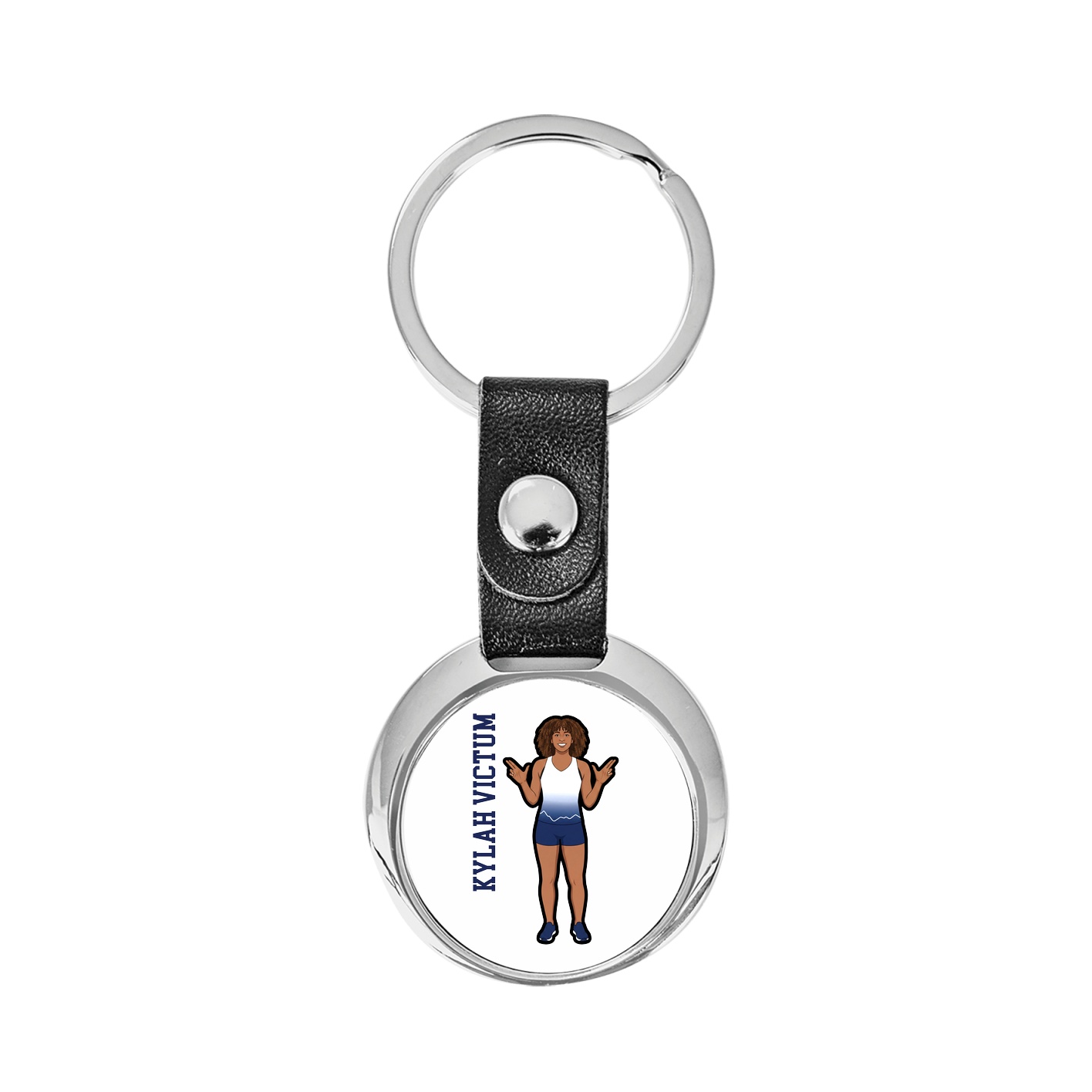 Key Chain — Name Vertical in Classic