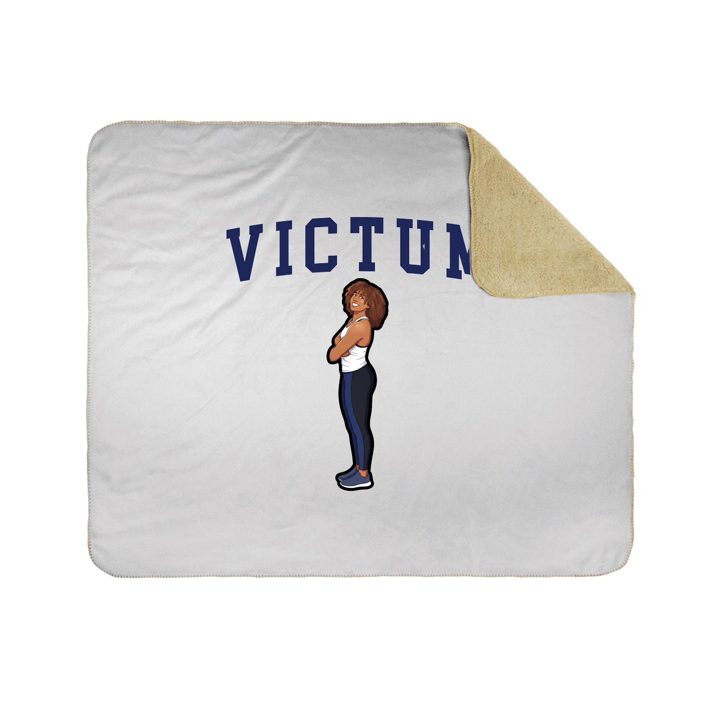 Throw Blanket — Shirsey in White