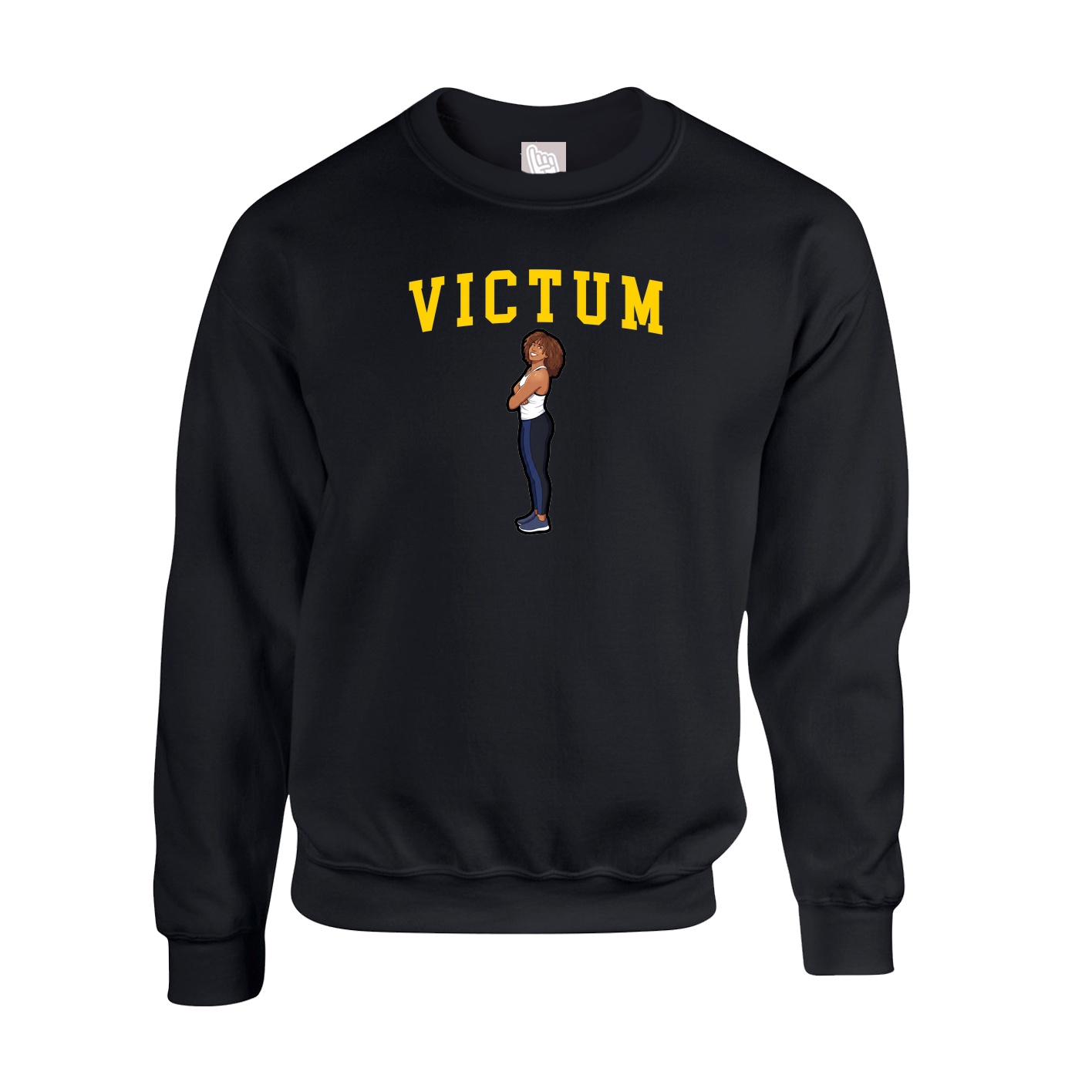 Fleece Crew — Shirsey in Black