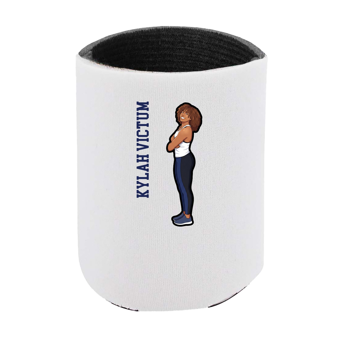 Can Holder — Name Vertical in White