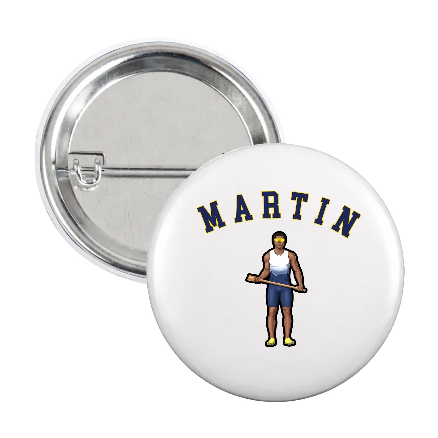 Game Day Button — Shirsey Arch in White