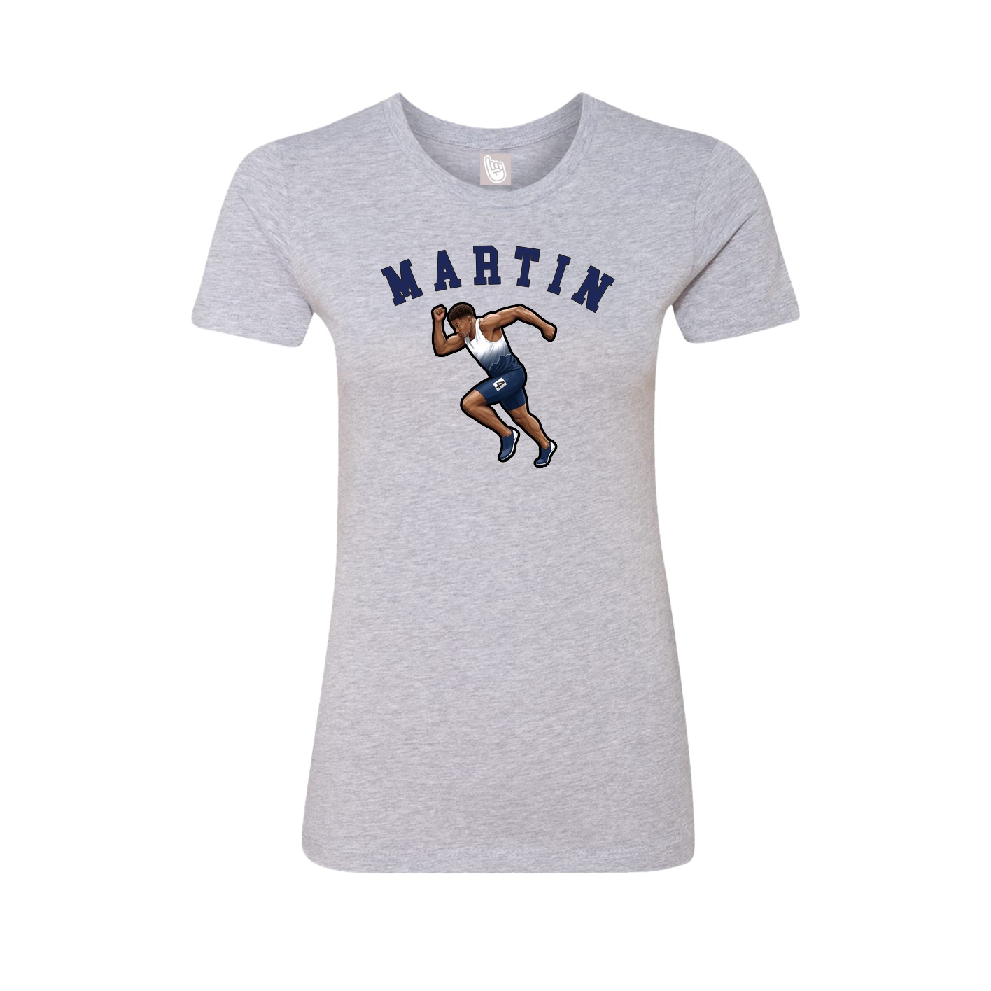 Fitted Women's Tee — Shirsey Arch in Grey