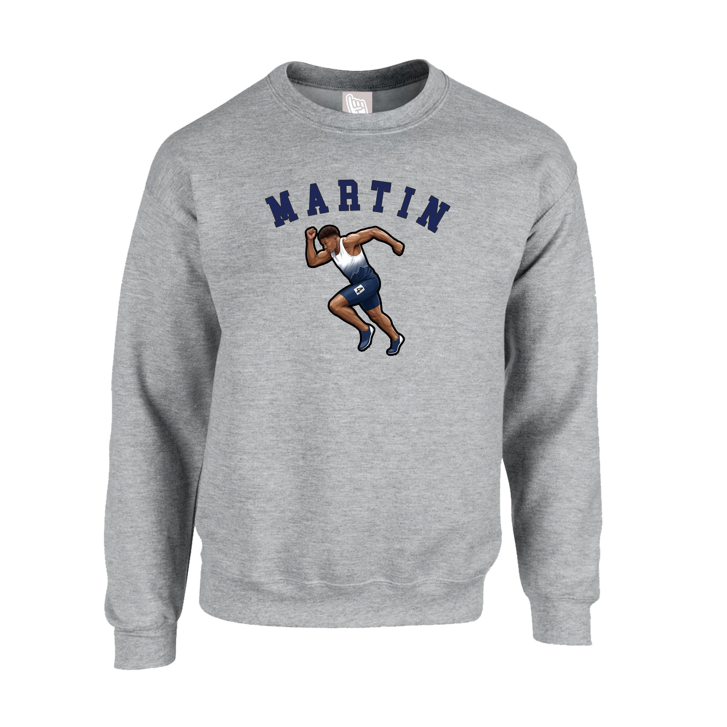 Fleece Crew — Shirsey Arch in Grey