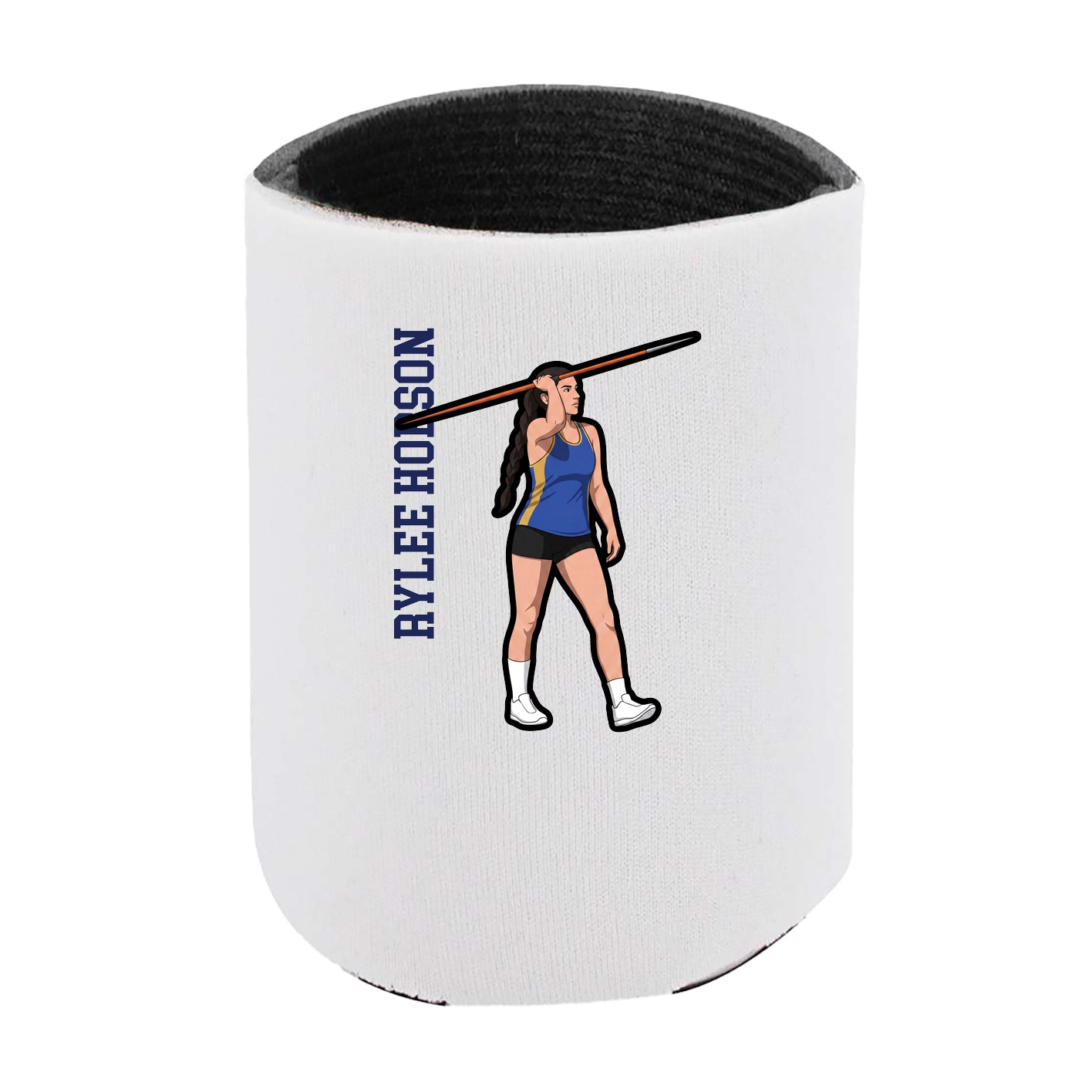 Can Holder — Name Vertical in White