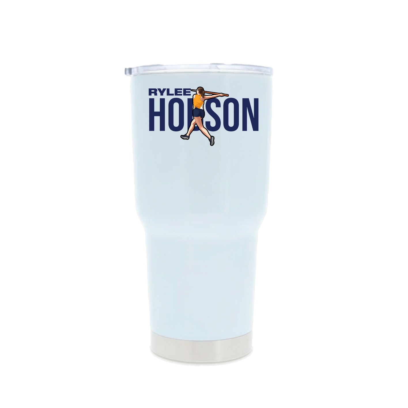 30oz Stainless Steel Tumbler — Player Name in White