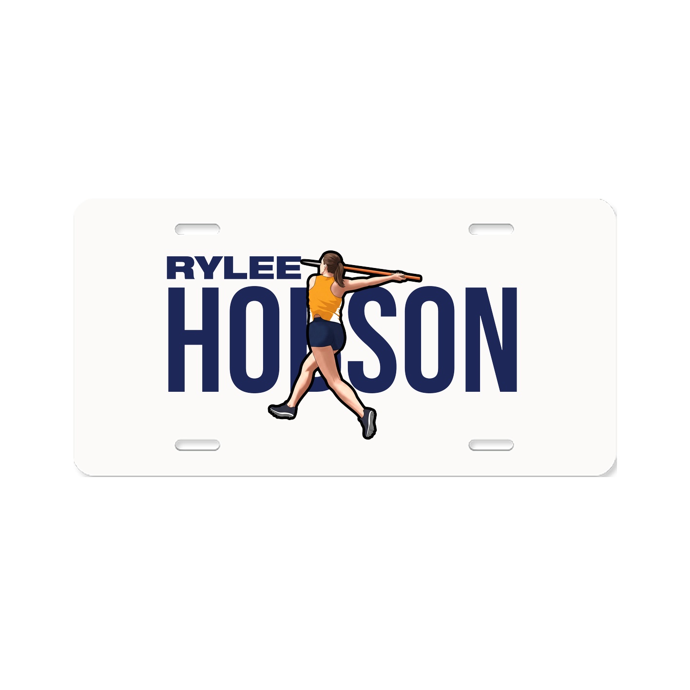License Plate — Player Name in Classic