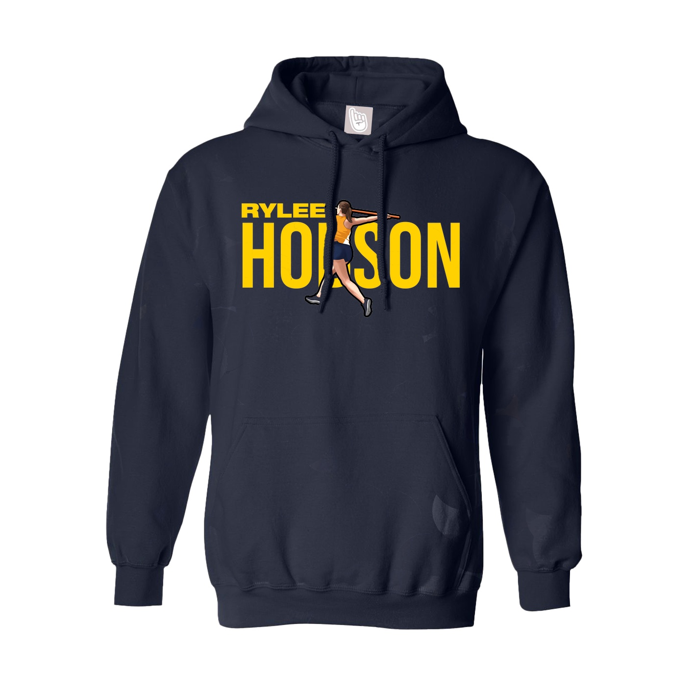Hoodie — Player Name in Navy