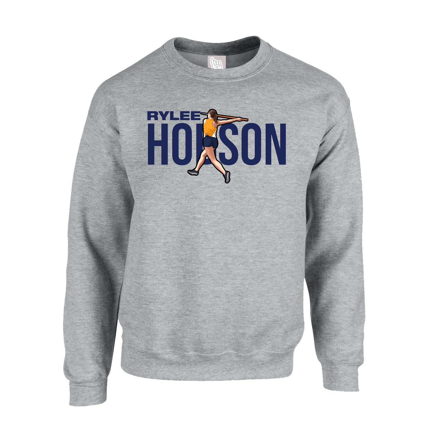 Fleece Crew — Player Name in Grey
