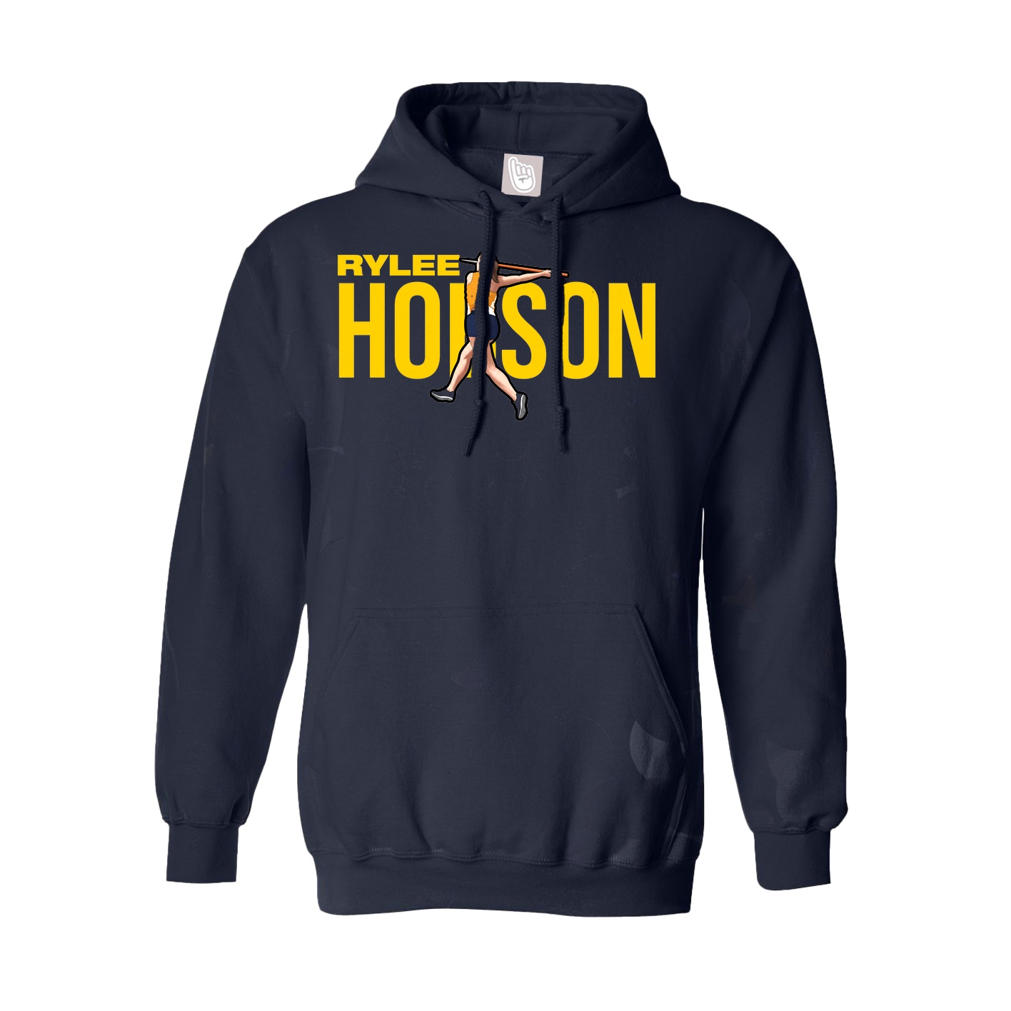 Youth Hoodie — Player Name in Navy