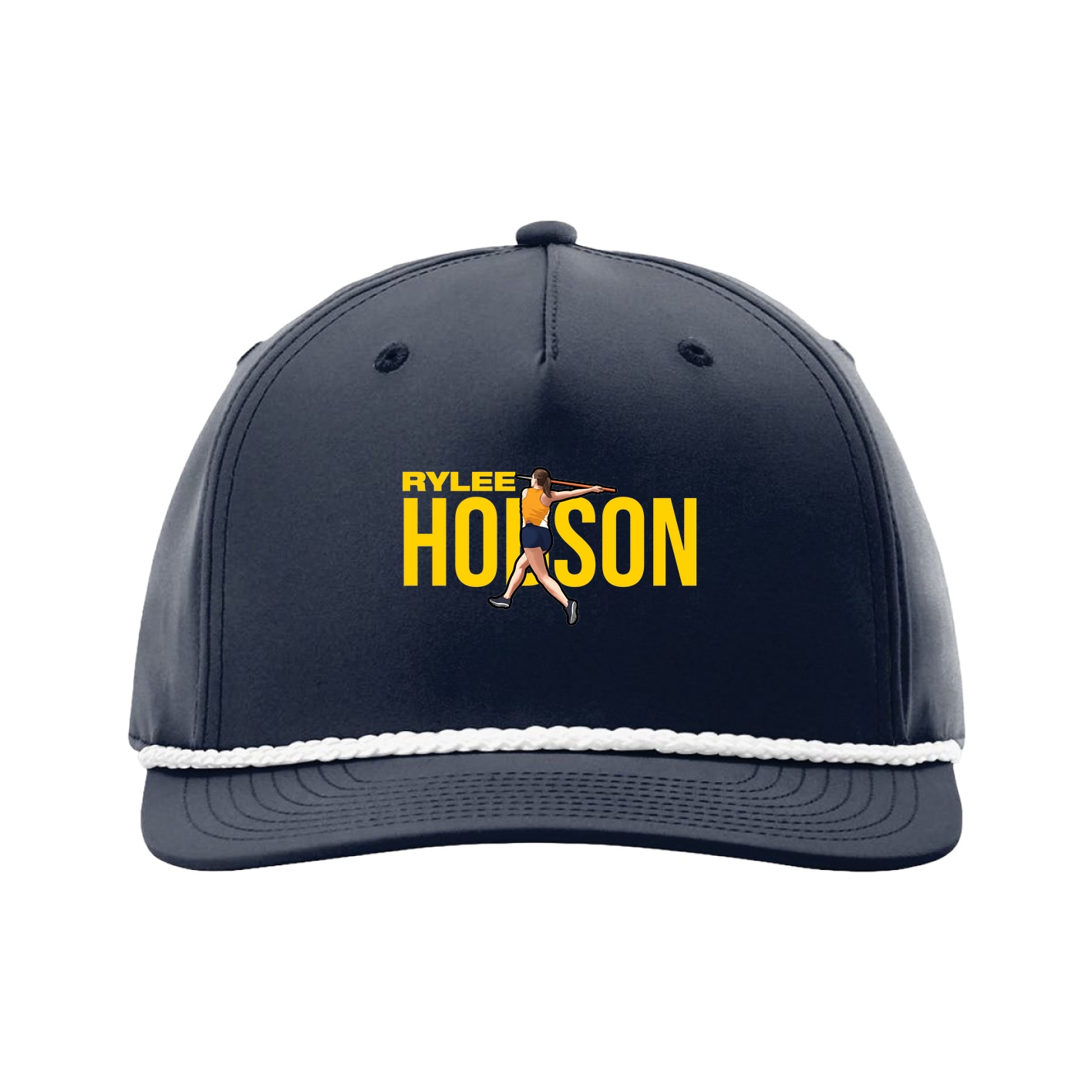 Five-Panel Classic Rope Cap — Player Name in Navy