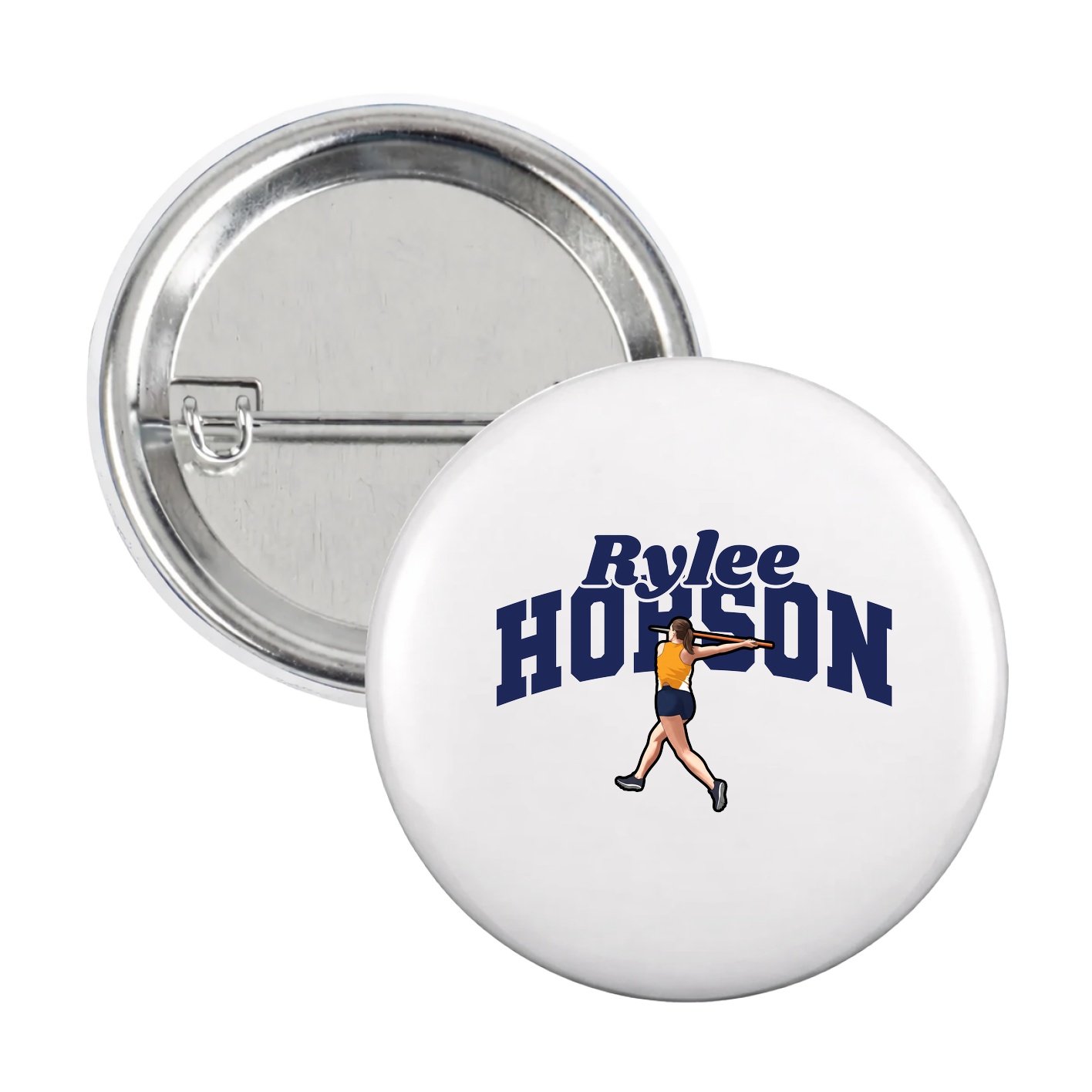 Game Day Button — Signature Arch in White