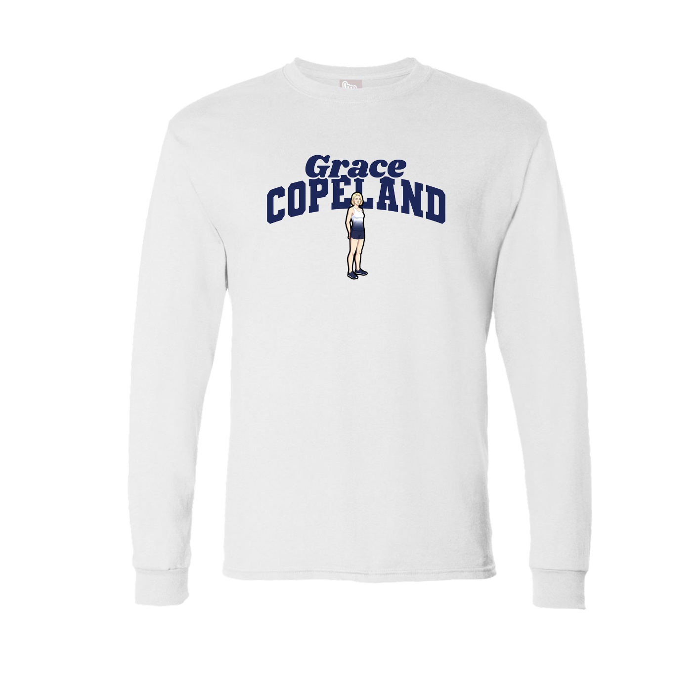 Long Sleeve Tee — Signature Arch in White
