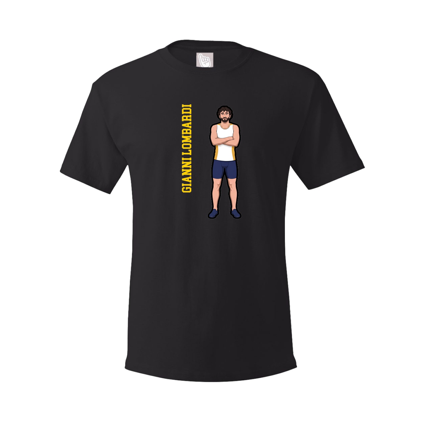 Tee — Name Vertical in Black
