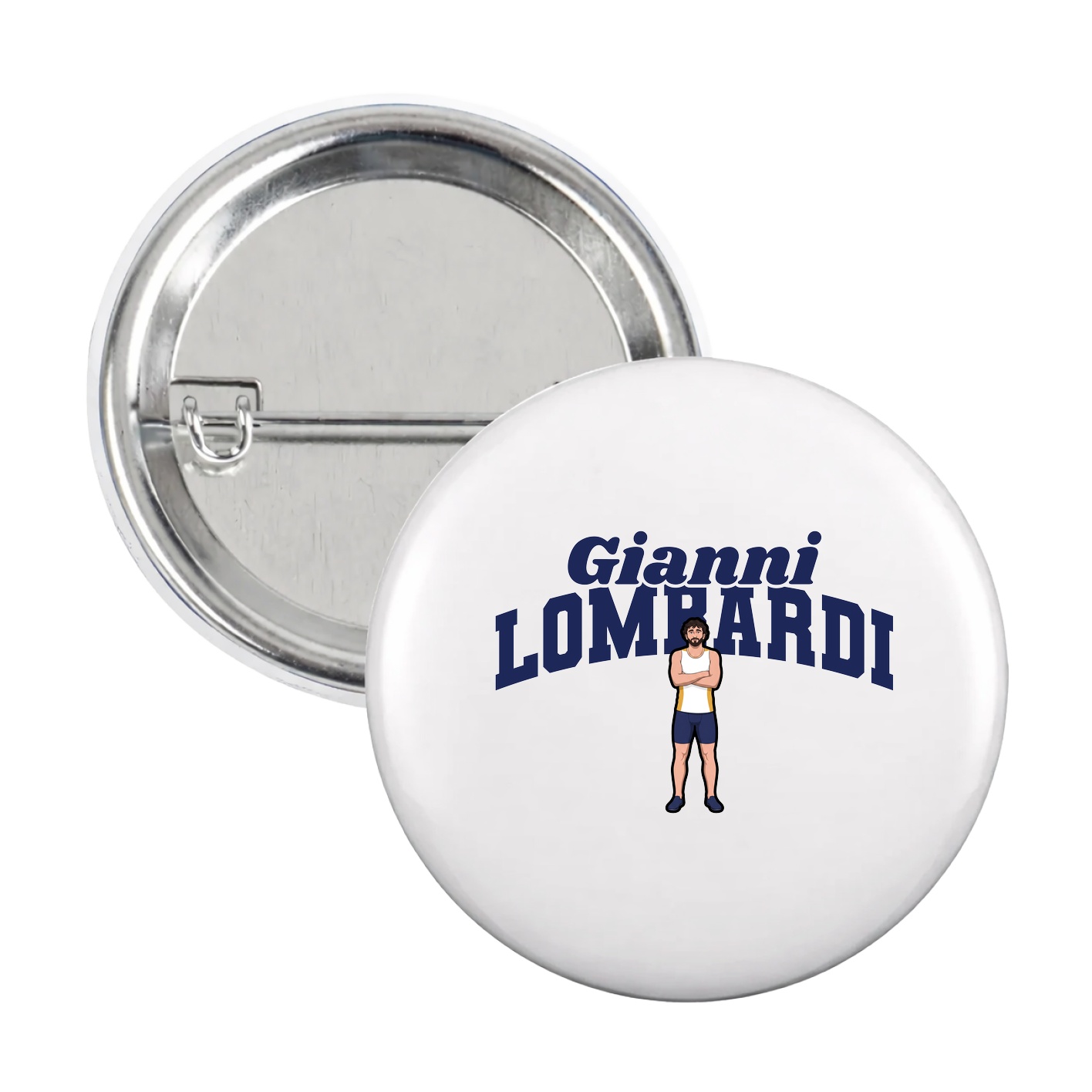 Game Day Button — Signature Arch in White