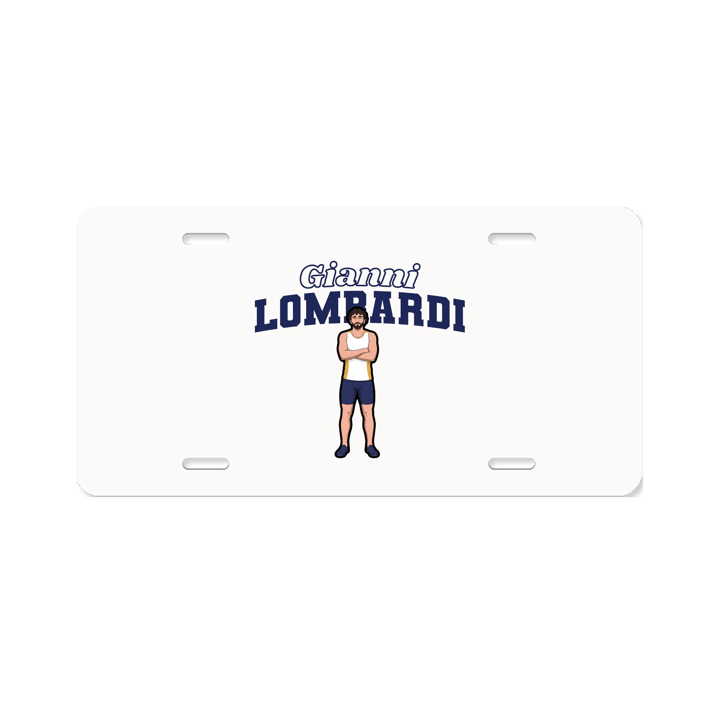License Plate — Name Arch in Classic