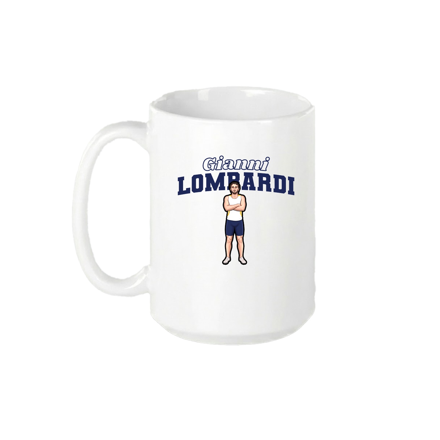 15oz Coffee Mug — Name Arch in White