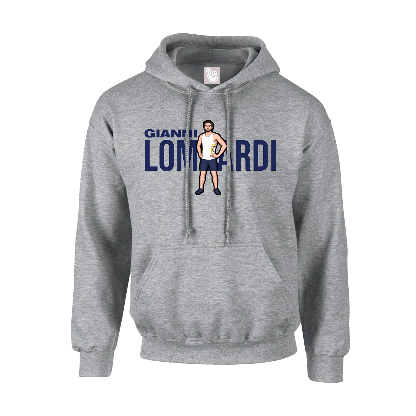 Youth Hoodie — Player Name in Grey