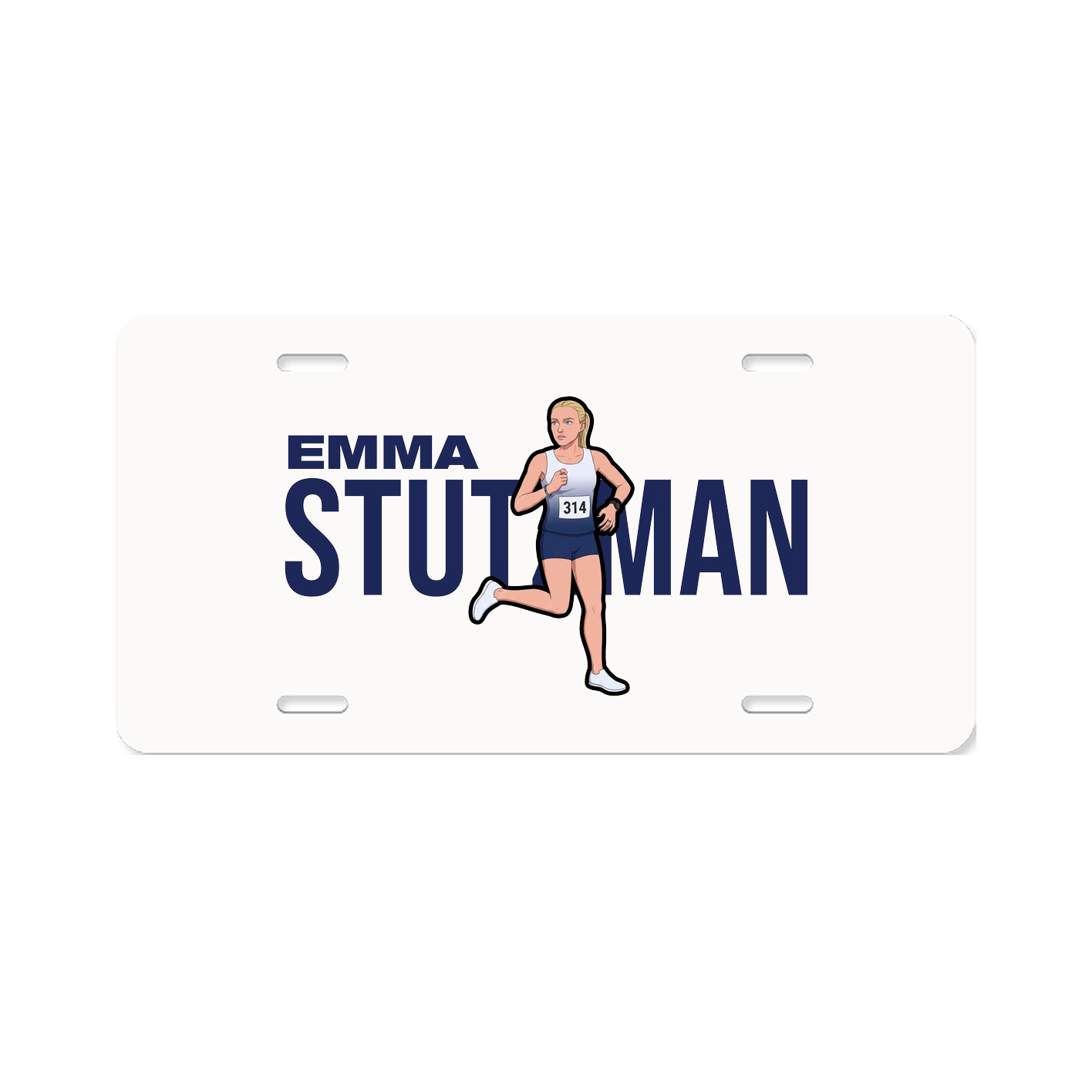 License Plate — Player Name in Classic