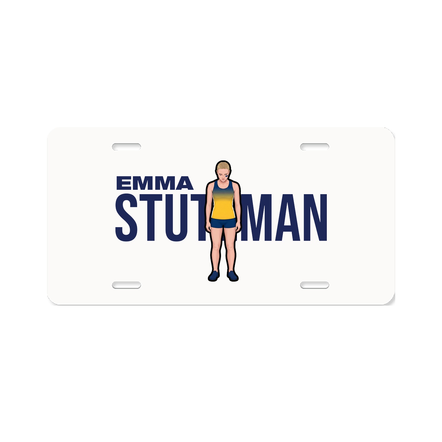 License Plate — Player Name in Classic