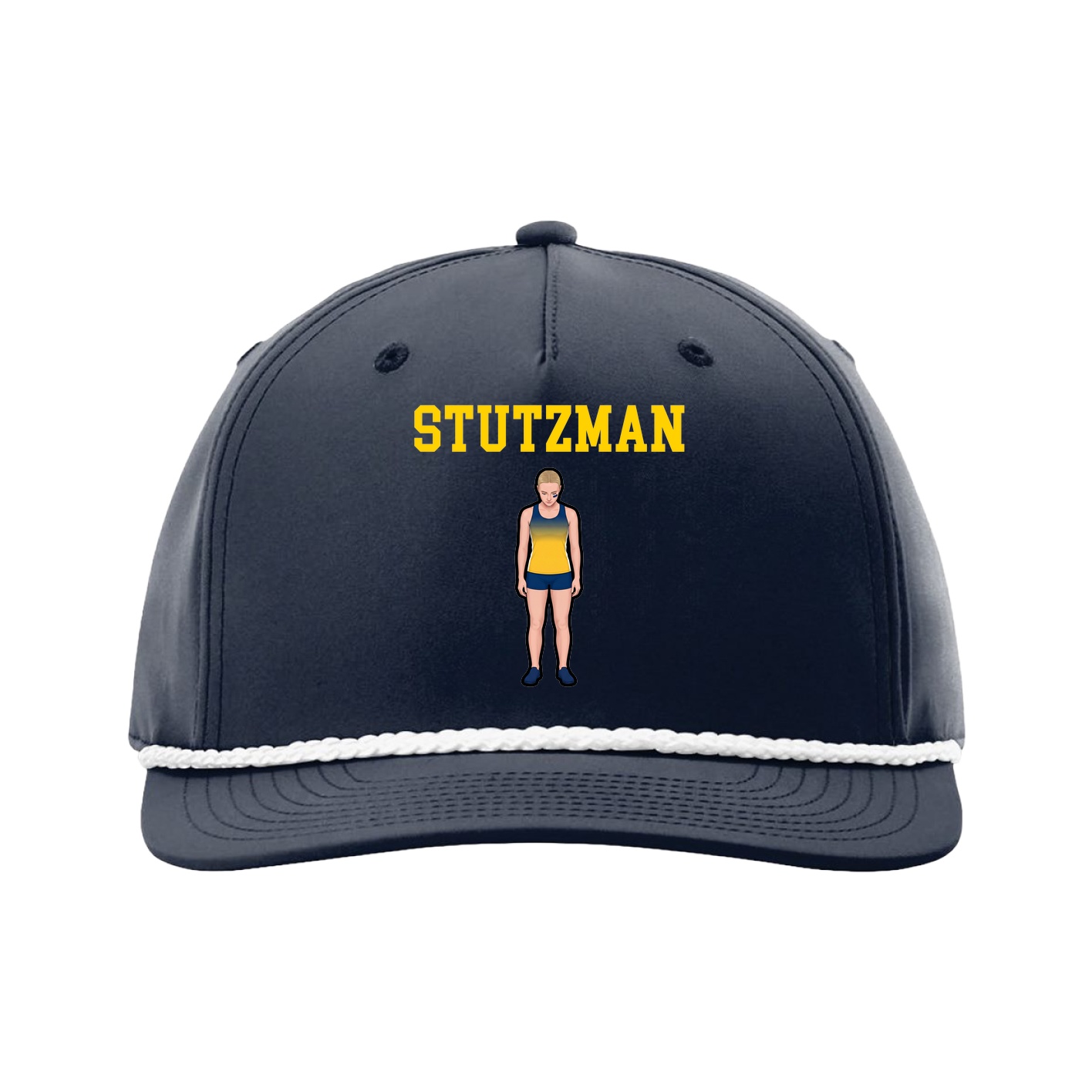 Five-Panel Classic Rope Cap — Shirsey in Navy