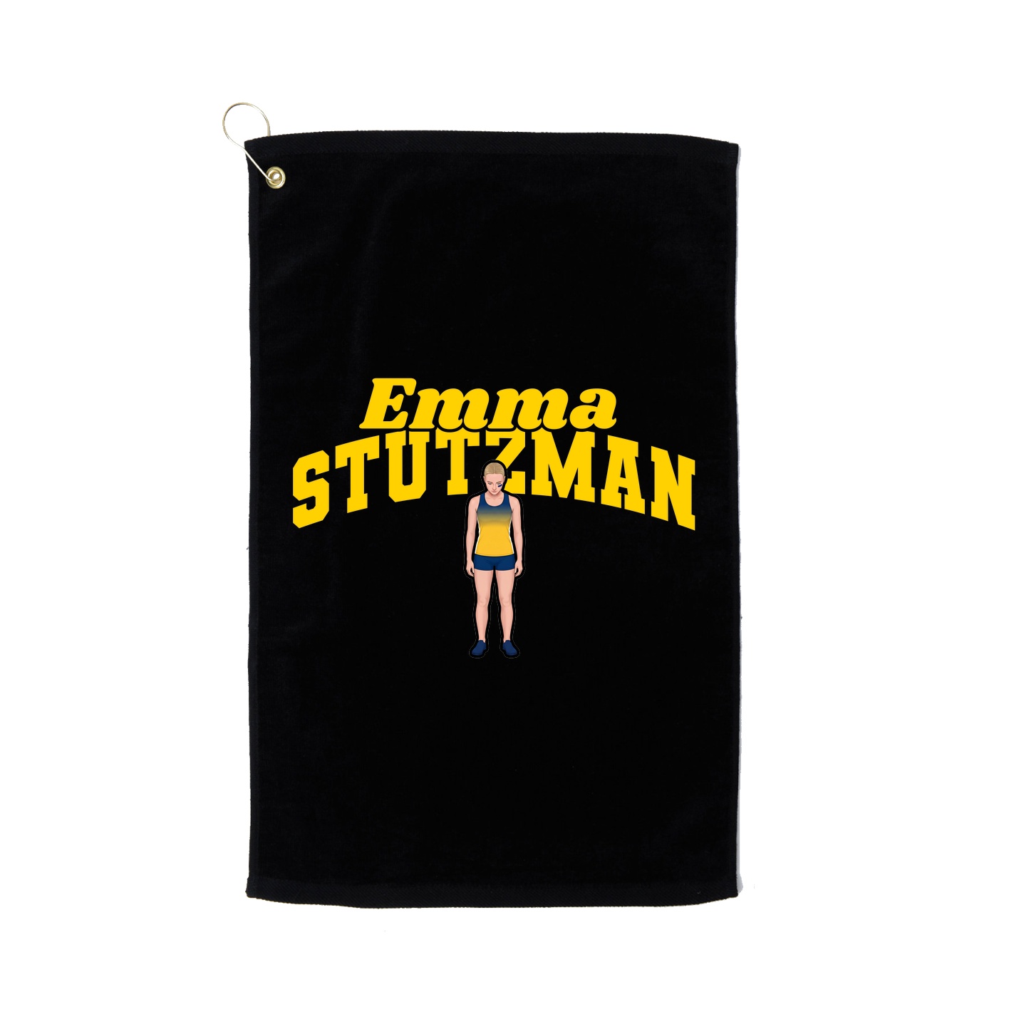 Golf Towel — Signature Arch in Black