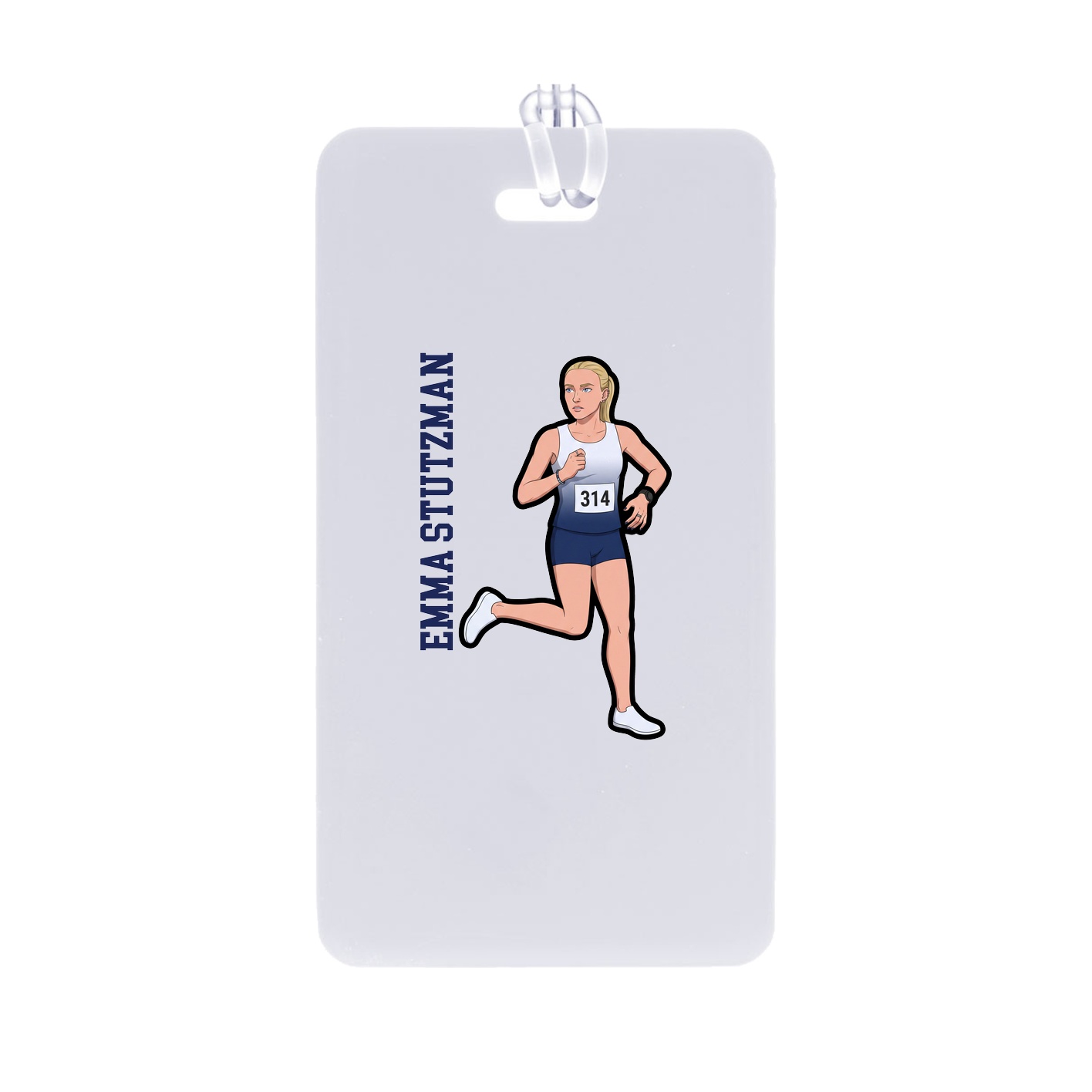 Bag Tag — Name Vertical in Classic