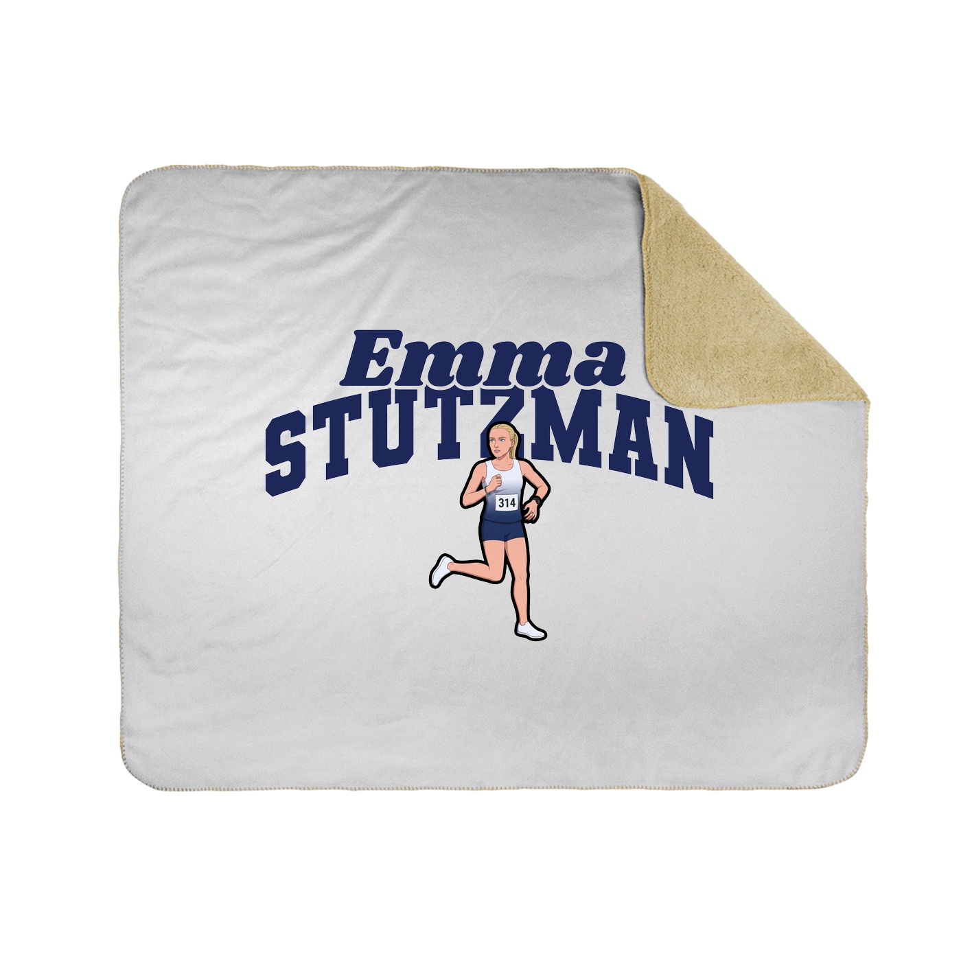 Throw Blanket — Signature Arch in White