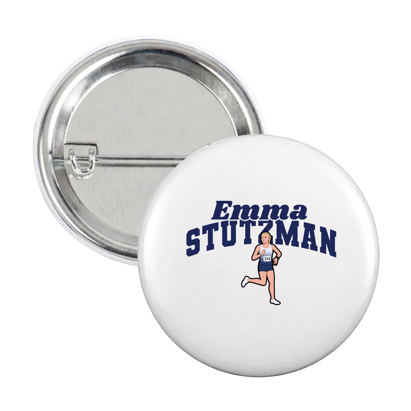 Game Day Button — Signature Arch in White