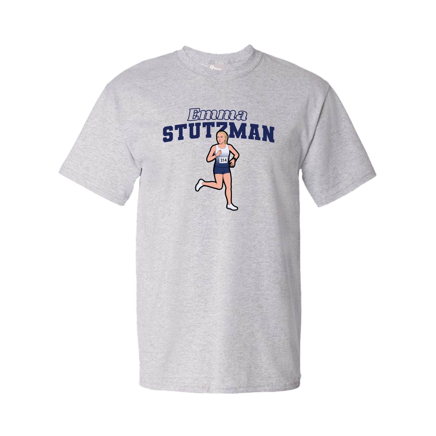 Tee — Name Arch in Grey