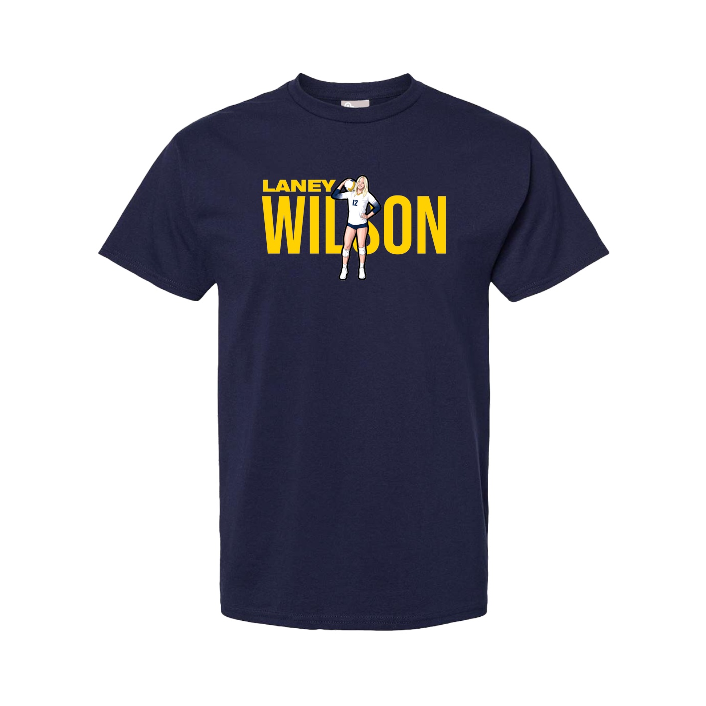 Youth Tee — Player Name in Navy