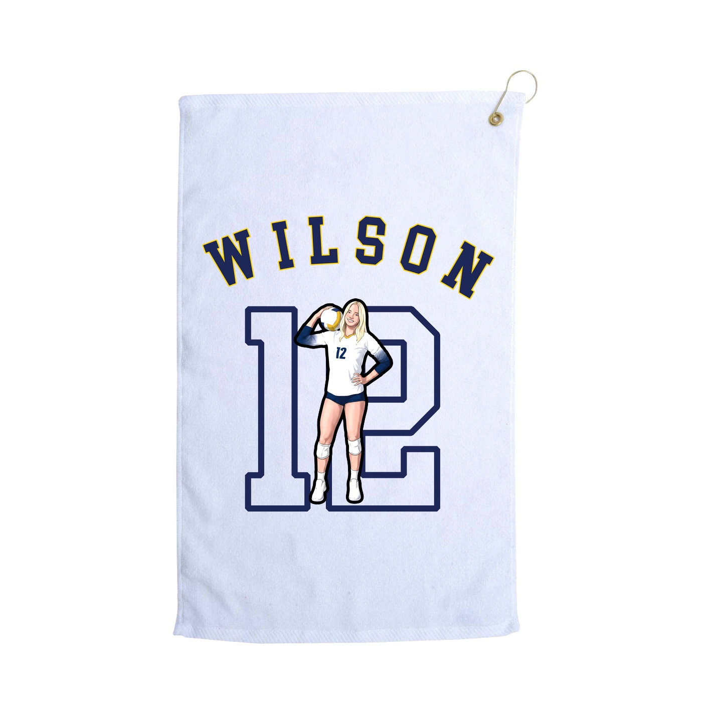 Golf Towel — Shirsey Arch in White