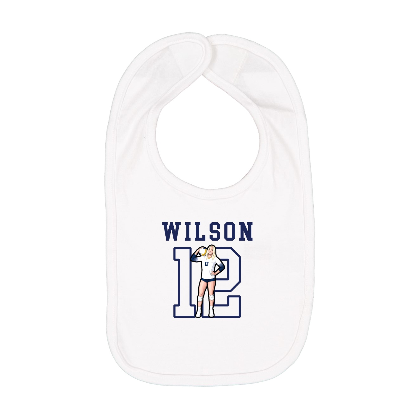 Infant Bib — Shirsey in White