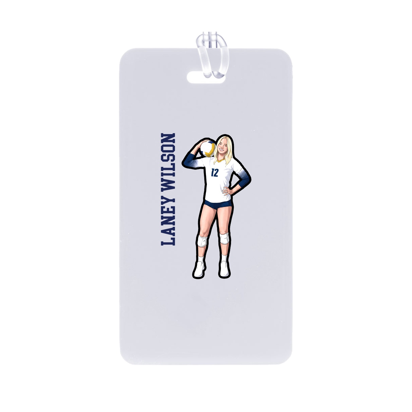 Bag Tag — Name Vertical in Classic