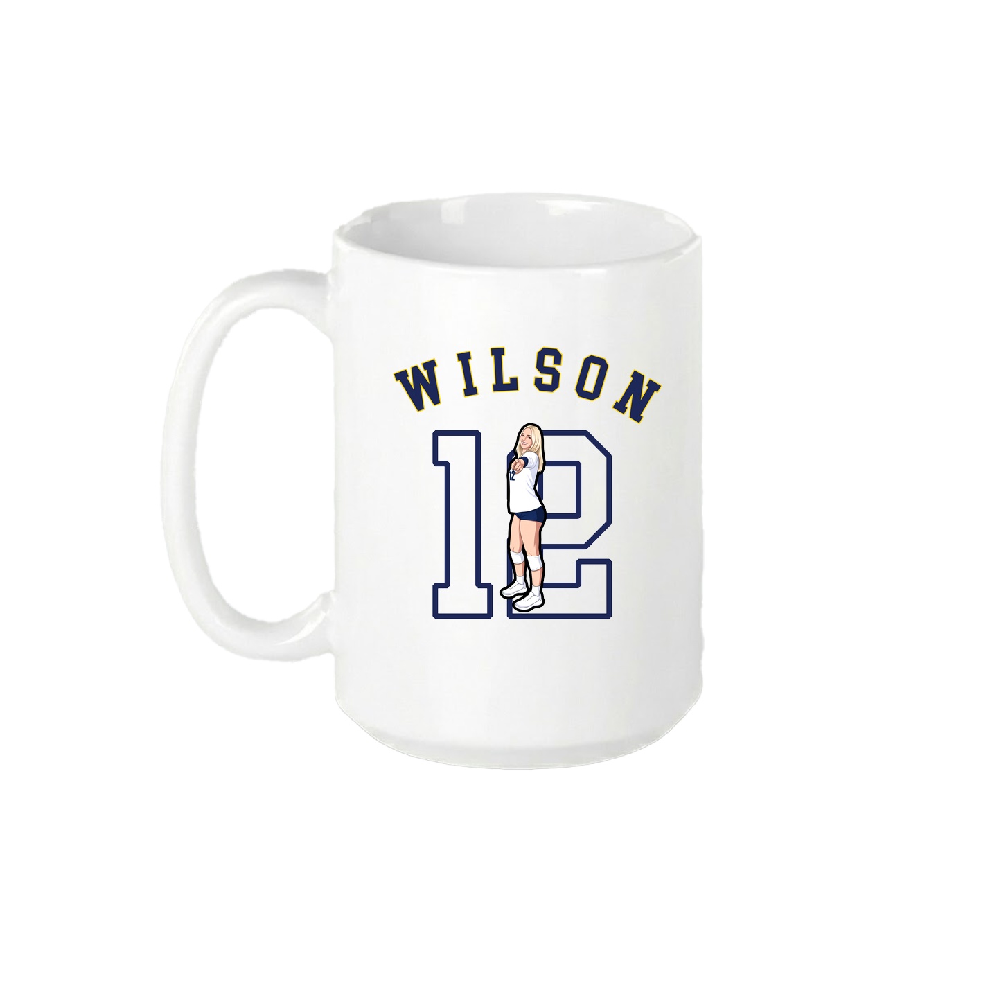 15oz Coffee Mug — Shirsey Arch in White