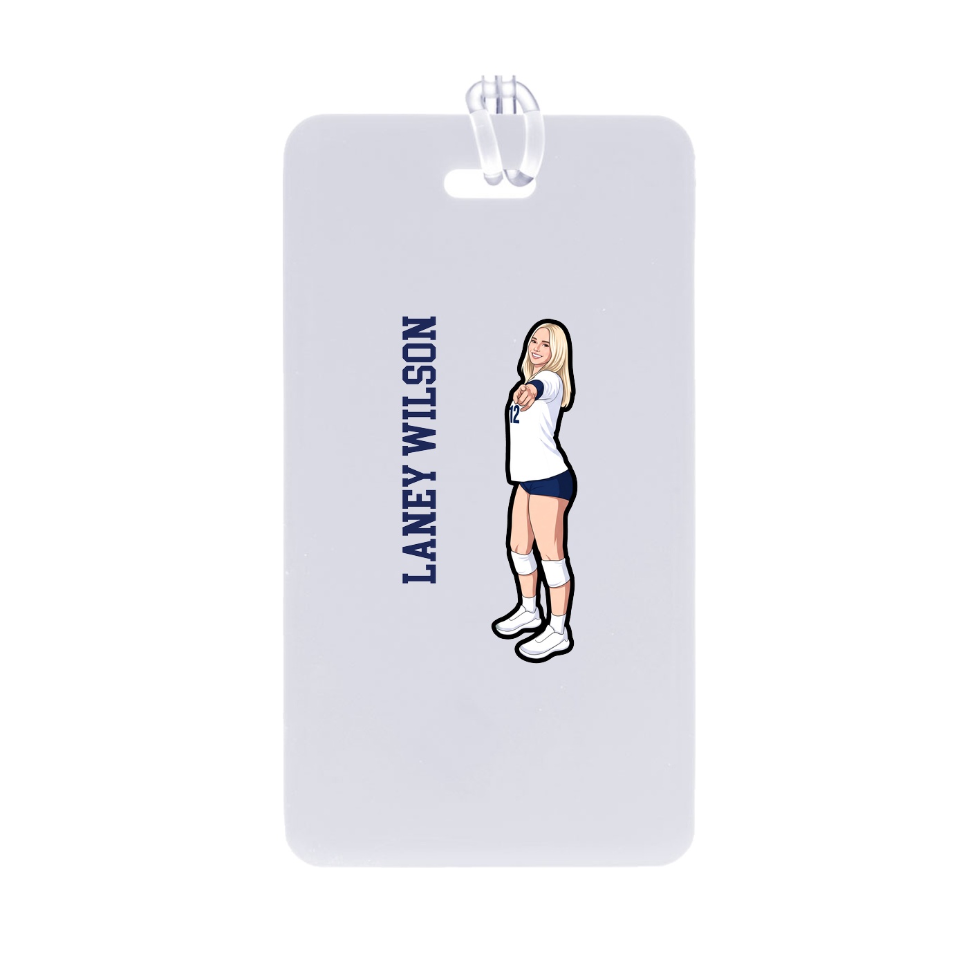 Bag Tag — Name Vertical in Classic