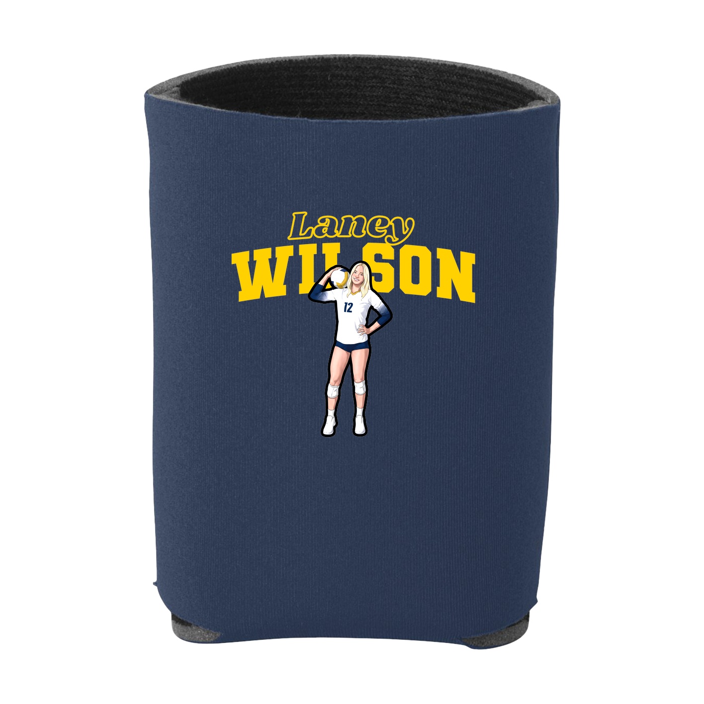 Can Holder — Name Arch in Navy