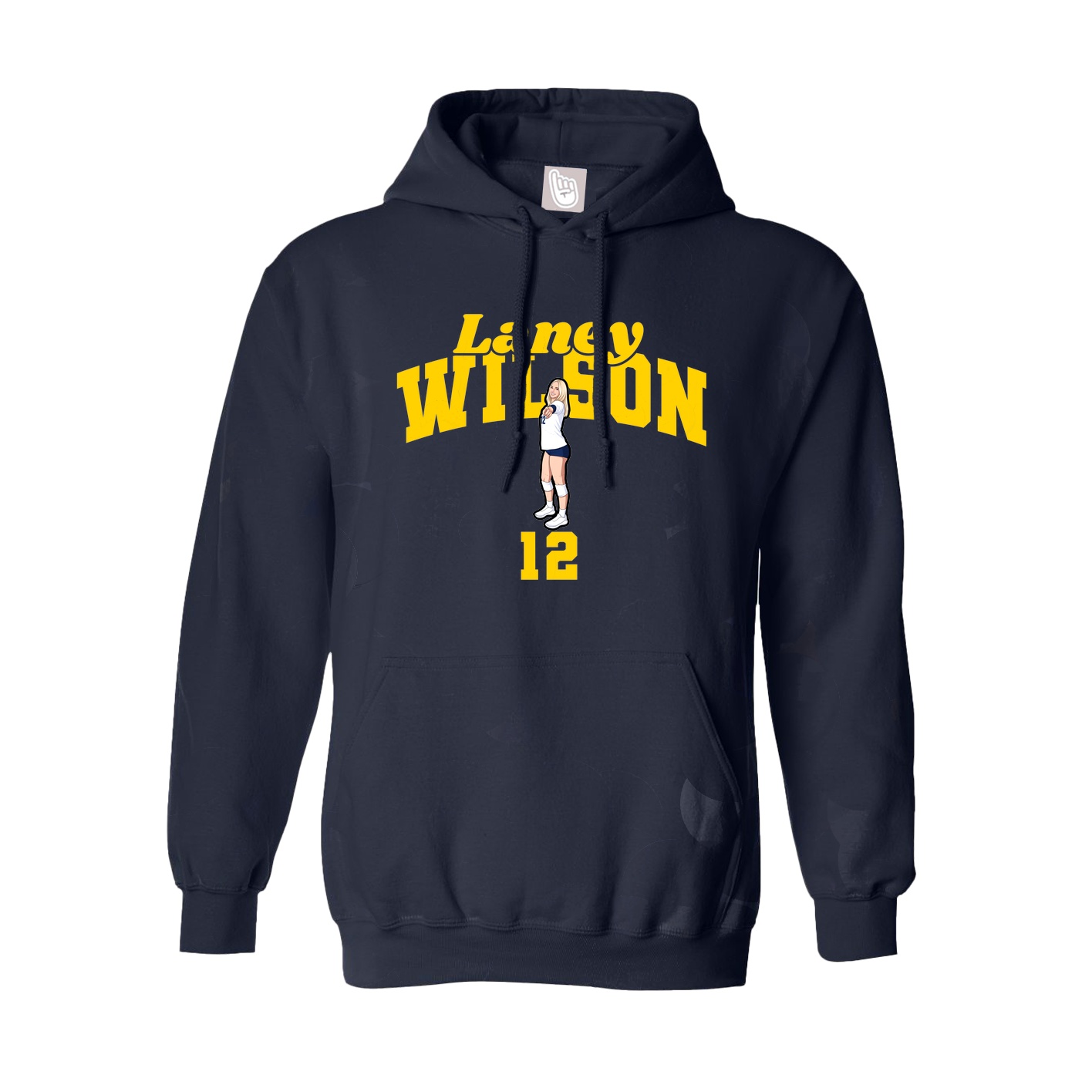 Youth Hoodie — Signature Arch in Navy
