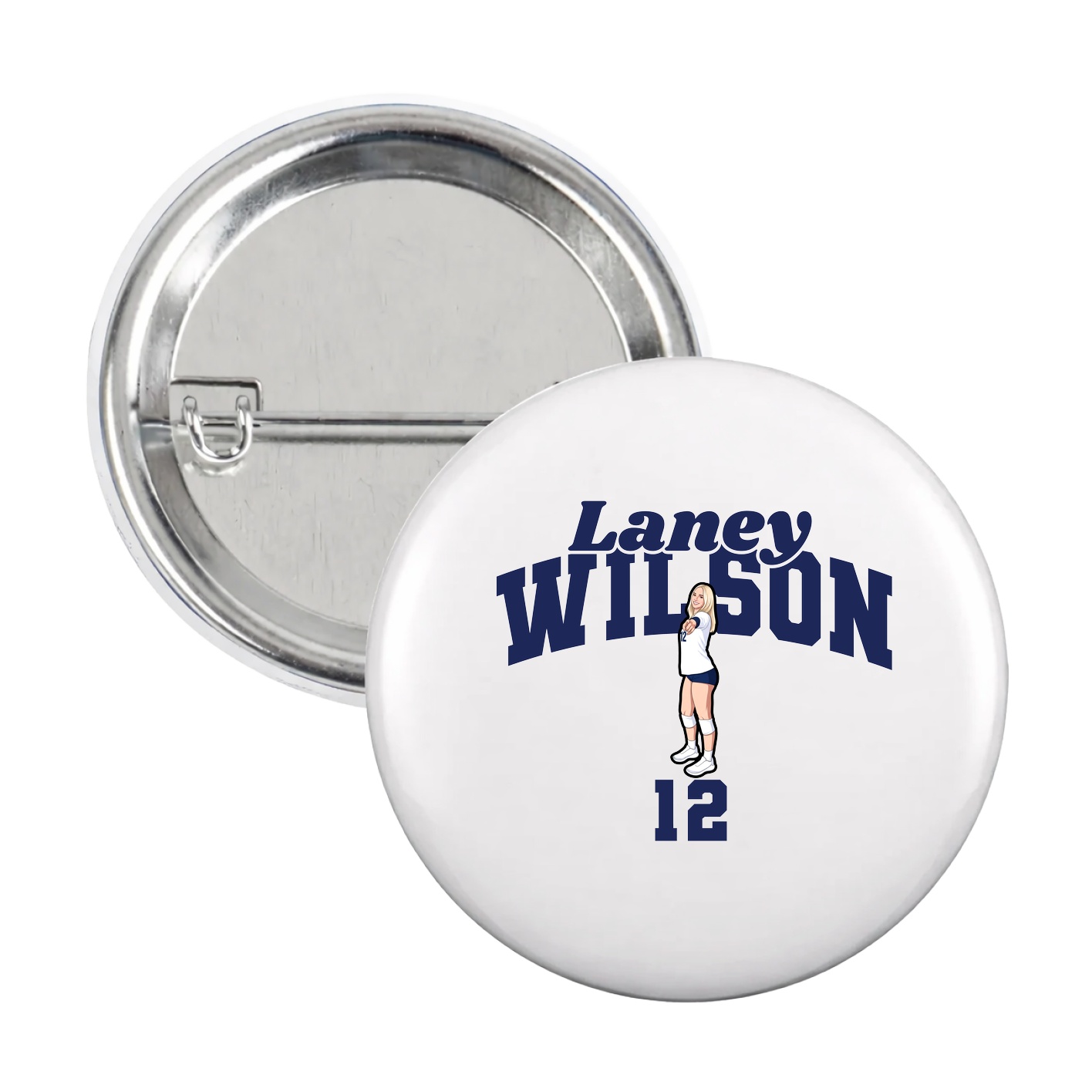 Game Day Button — Signature Arch in White