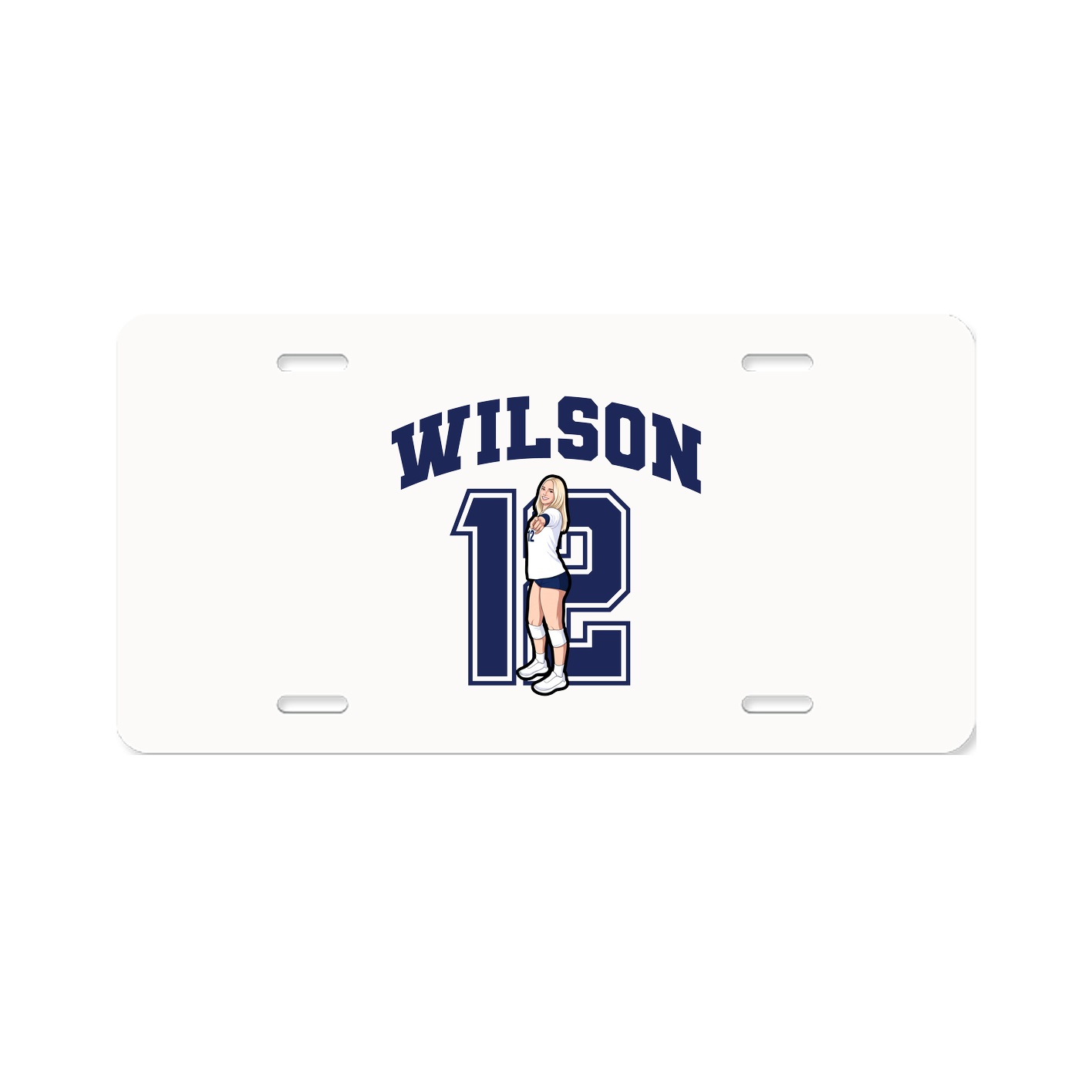 License Plate — Number in Classic