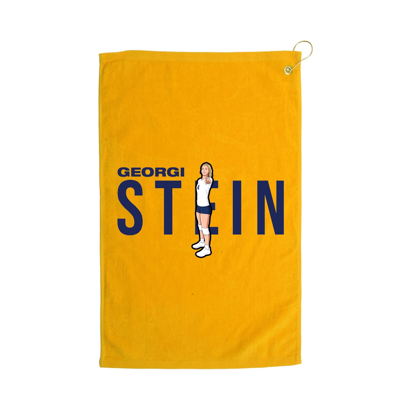 Golf Towel — Player Name in Gold