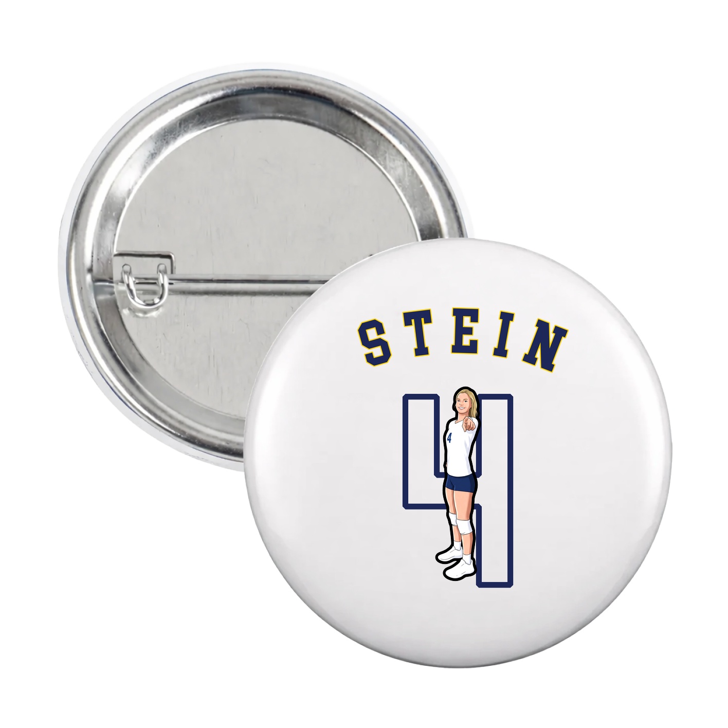 Game Day Button — Shirsey Arch in White