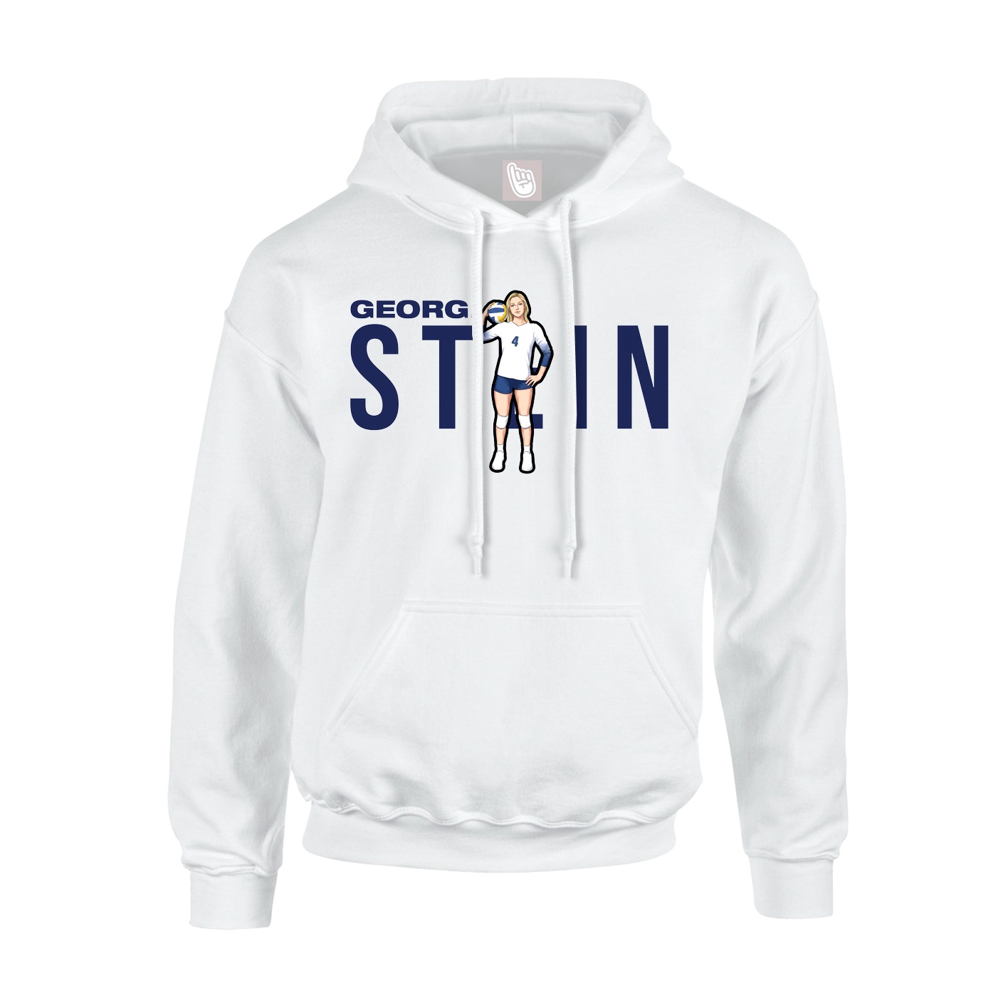 Hoodie — Player Name in White