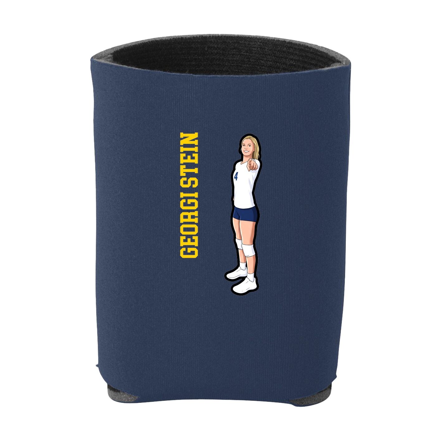 Can Holder — Name Vertical in Navy
