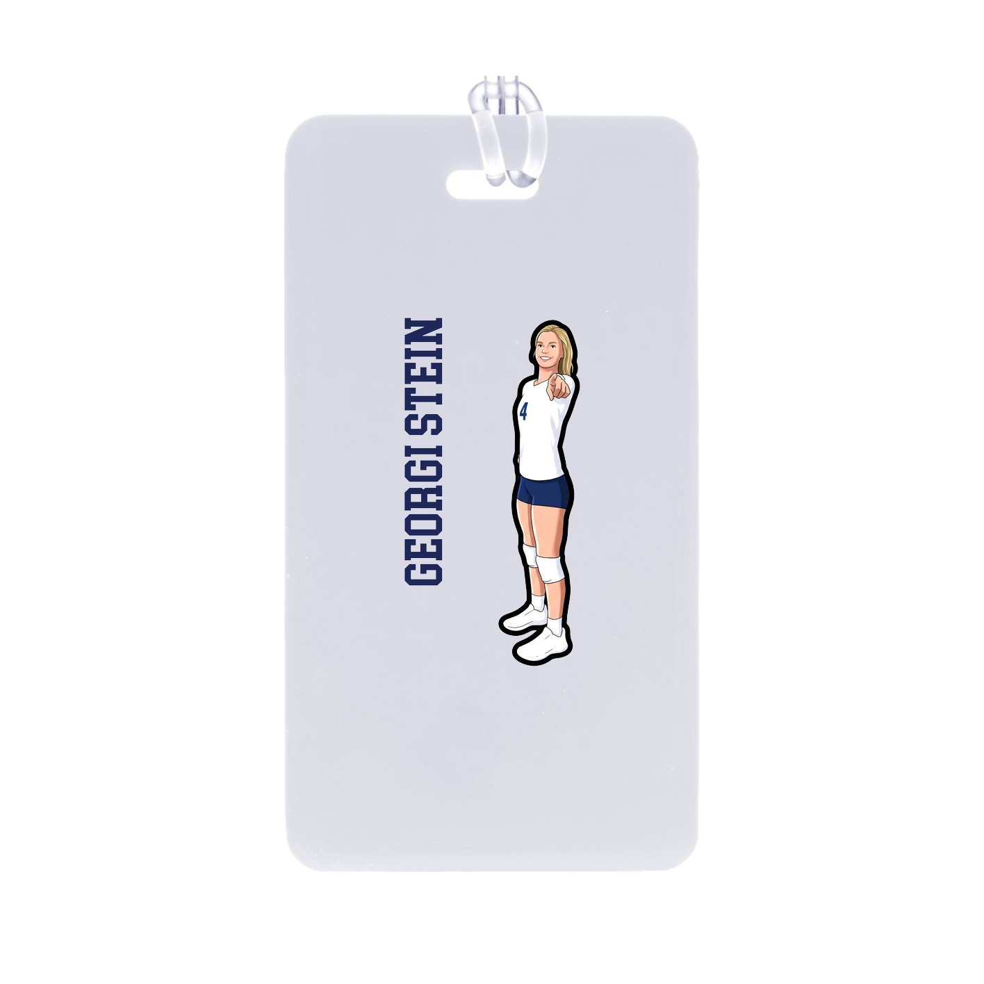 Bag Tag — Name Vertical in Classic