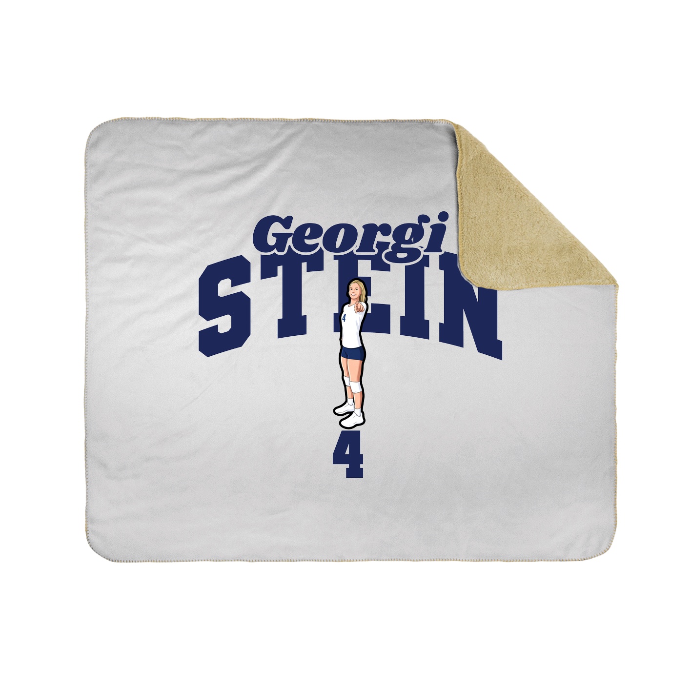 Throw Blanket — Signature Arch in White